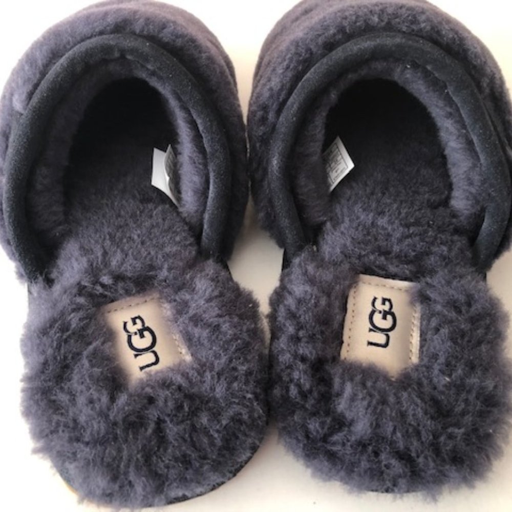 UGG Fluffette Navy Slipper. Size: 7, 12 - Picture 4 of 13